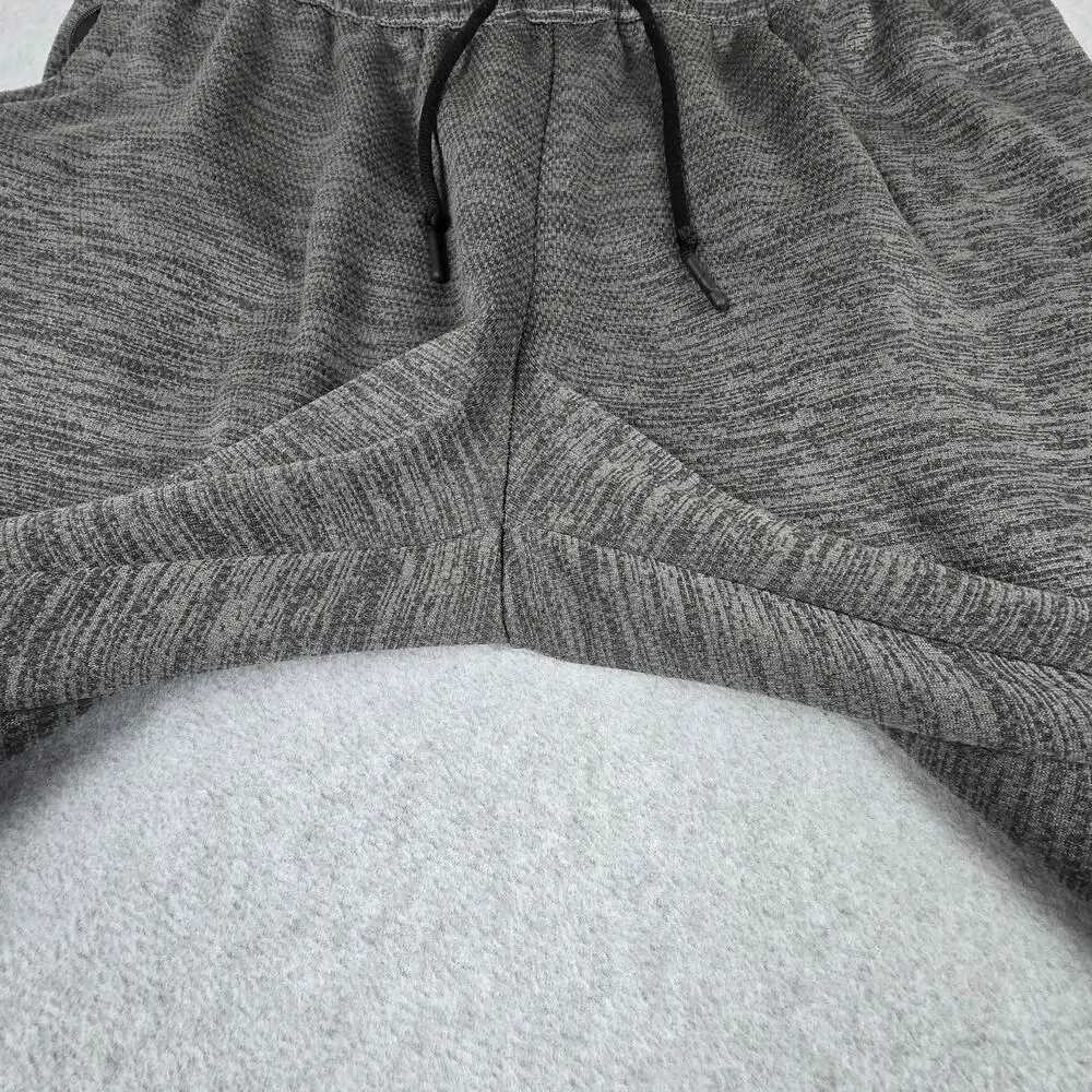 Adidas Mens XL Training Joggers/Sweatpants with Drawstring and Pockets Gray